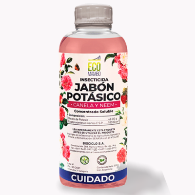 Jabon Potasico con canela y neem 500cc